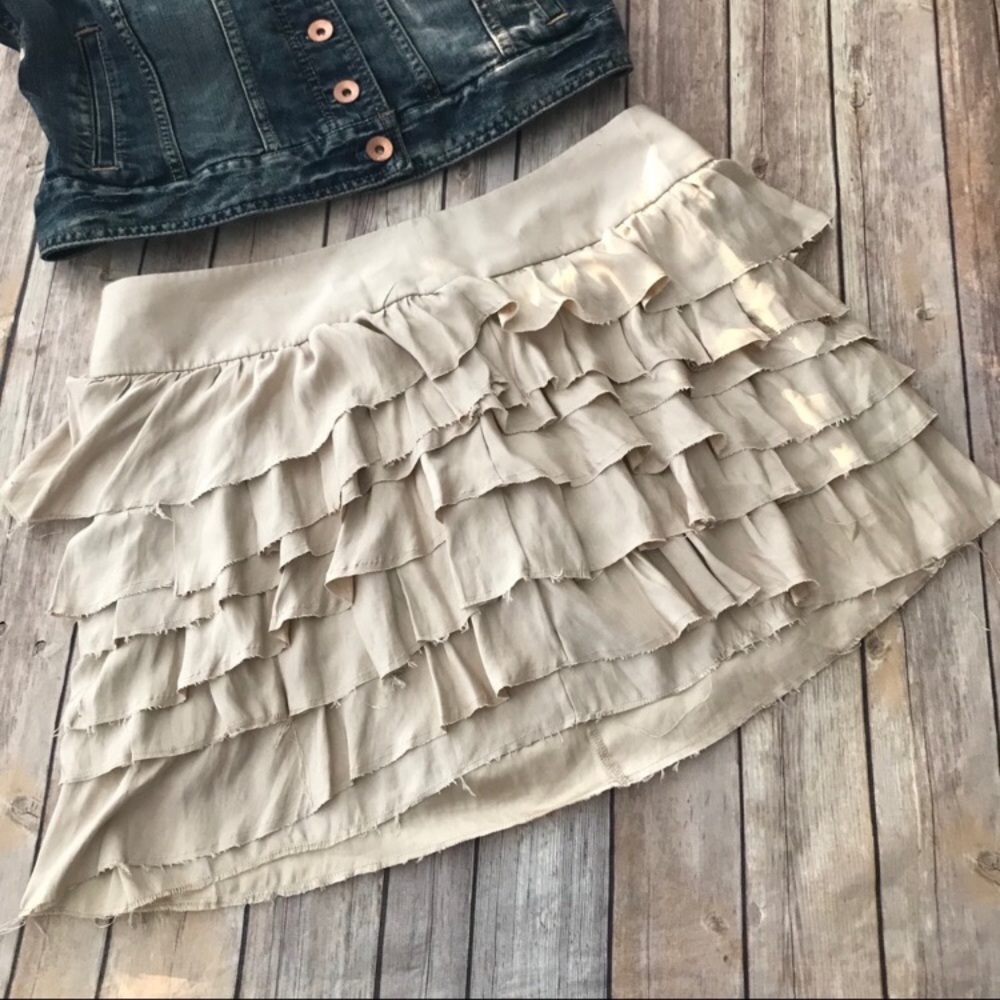 Express Tiered Ruffle Skirt